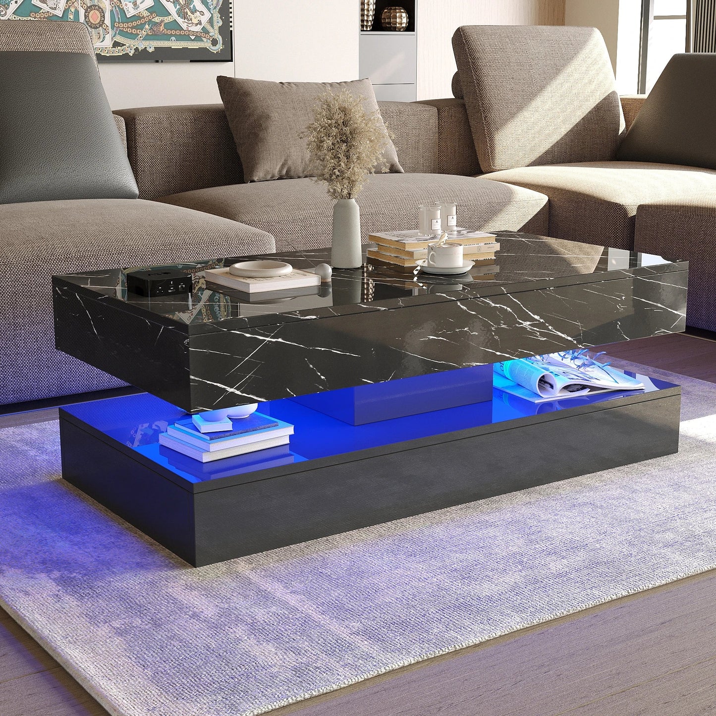 Modern Double-Layer Table