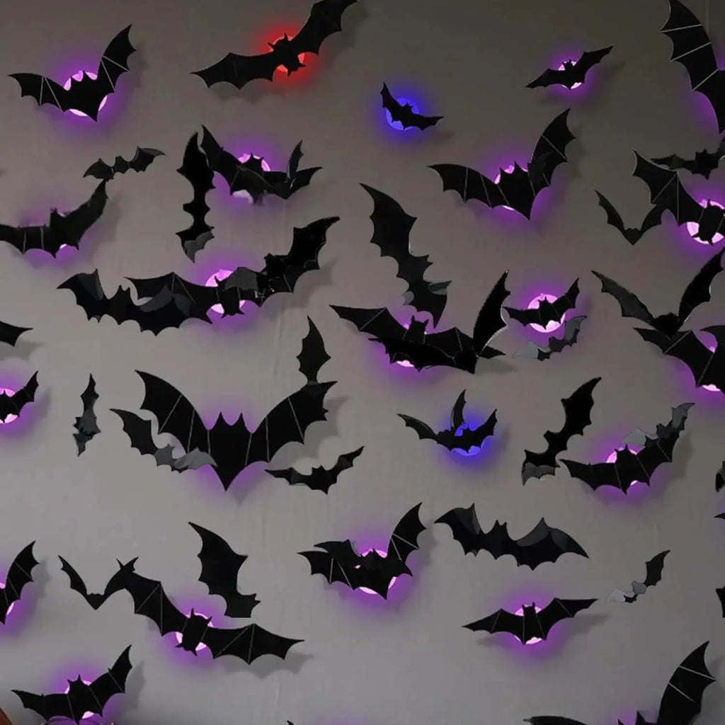 Glowing Bat Wall Decals