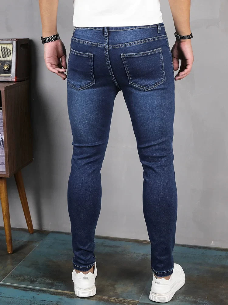 Mens Skinny Pencil Jeans