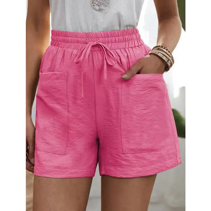 Women Linen Summer Sweatshorts