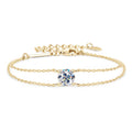 Personalized Moissanite Silver Bracelet