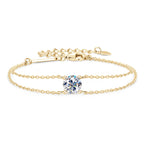 Personalized Moissanite Silver Bracelet