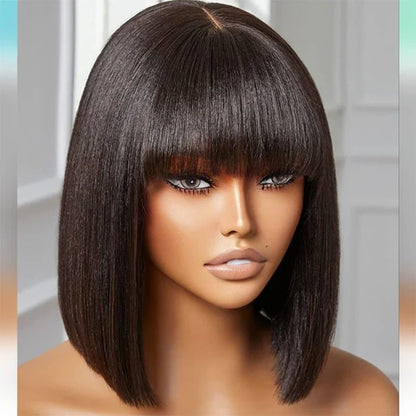 Double Drawn Human Hair Wig