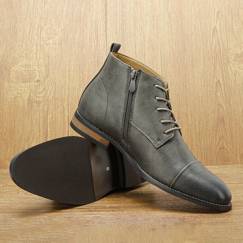 Ankle Leather Boots