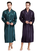 Men's Silk Satin Bathrobe