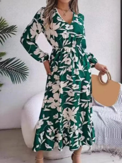 Elegant Floral Print Dress