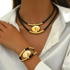 Vintage Oval Chain Jewelry Set