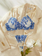 Floral Lace Bra Set