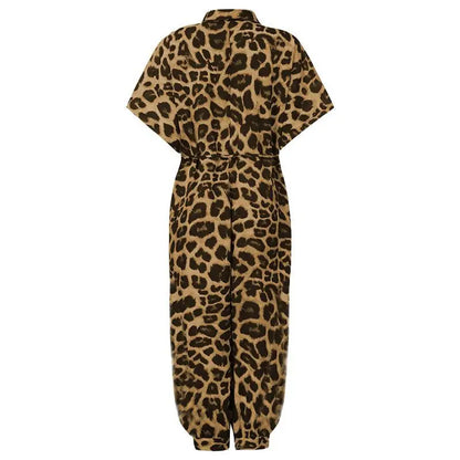 High Waist Short Sleeve Jumpsuit