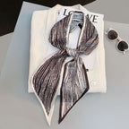 Horse Pattern Long Silk Scarf