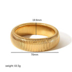 Gold Stainless Steel Bangle