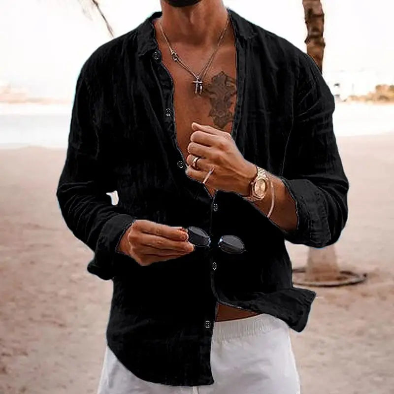 Men's Casual Lapel Shirt