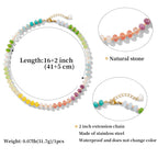 Rainbow Gemstone Choker Necklace
