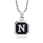 Initials Letter Pendant Necklace