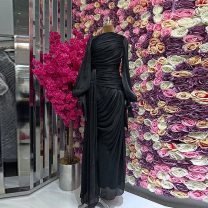 Elegant Ruched Mermaid Maxi Dress