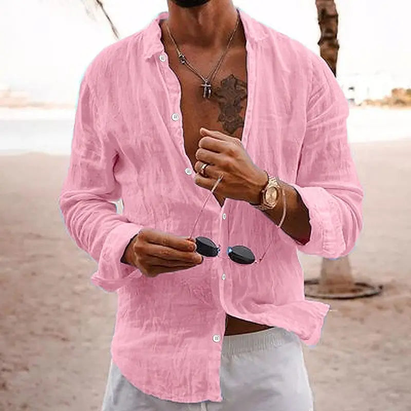 Men's Casual Lapel Shirt