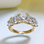 5-Stone Moissanite Wedding Ring