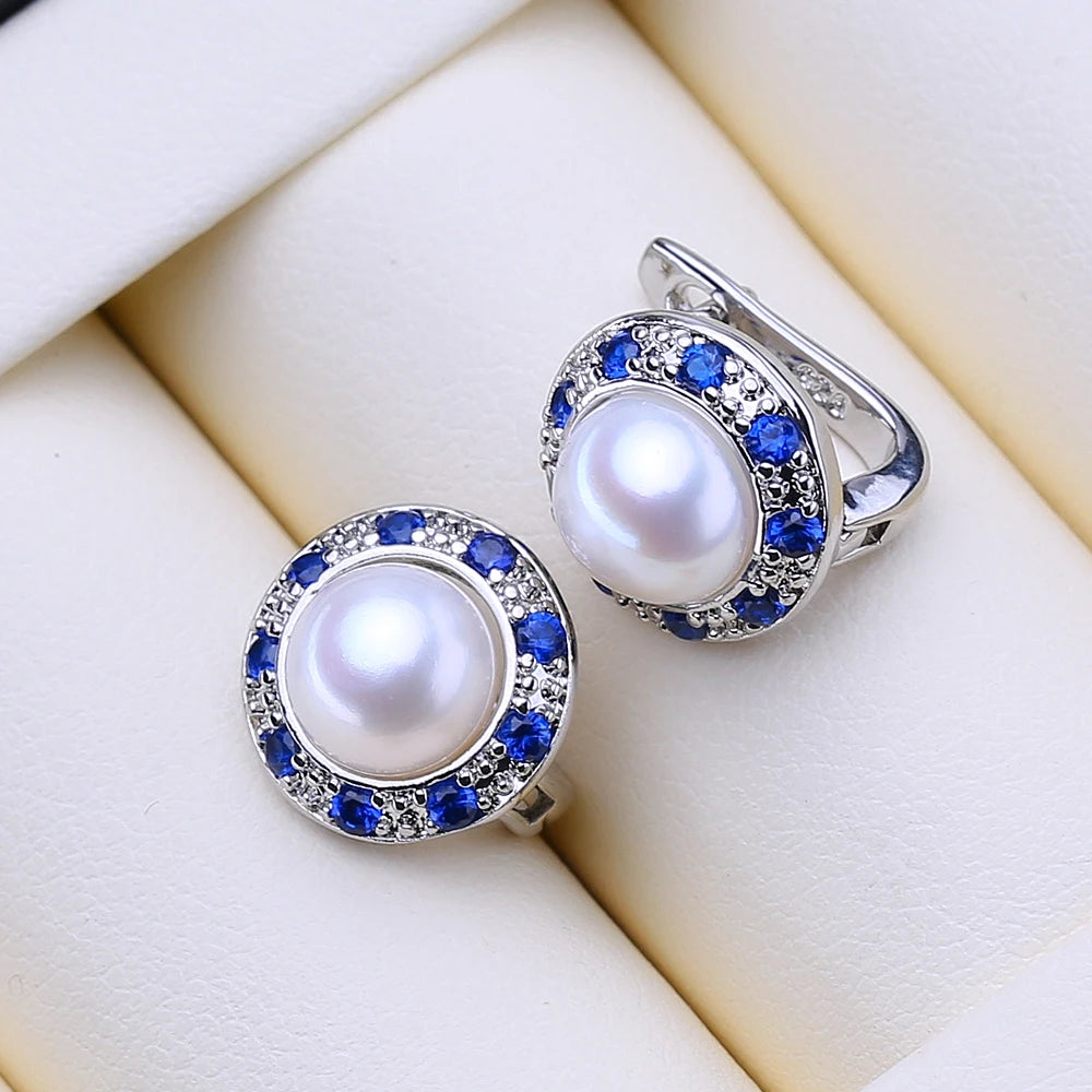 Personalized Pearl Stud Earrings