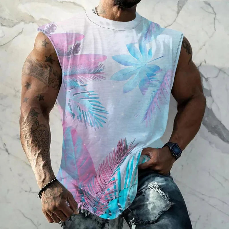 Butterfly Floral Print Tank Top