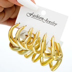 Chunky Gold Hoop Earrings