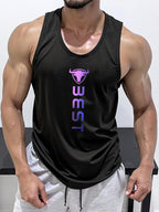 Bull Logo Print Tank Top