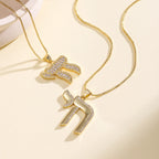 Zircon Cross Pendant Necklace