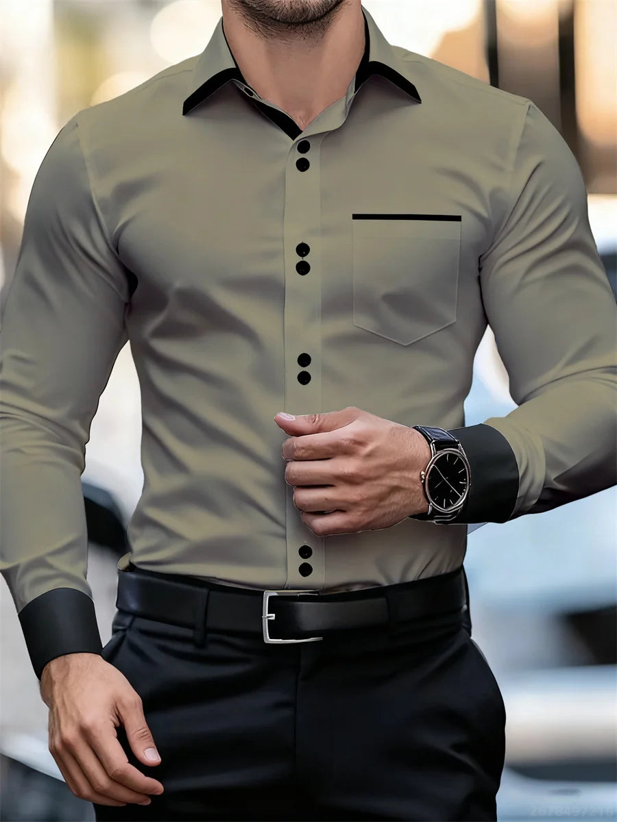 Printed Casual Collar Long Sleeve Shirt
