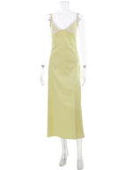 Lace Patchwork V-Neck Camisole Dress