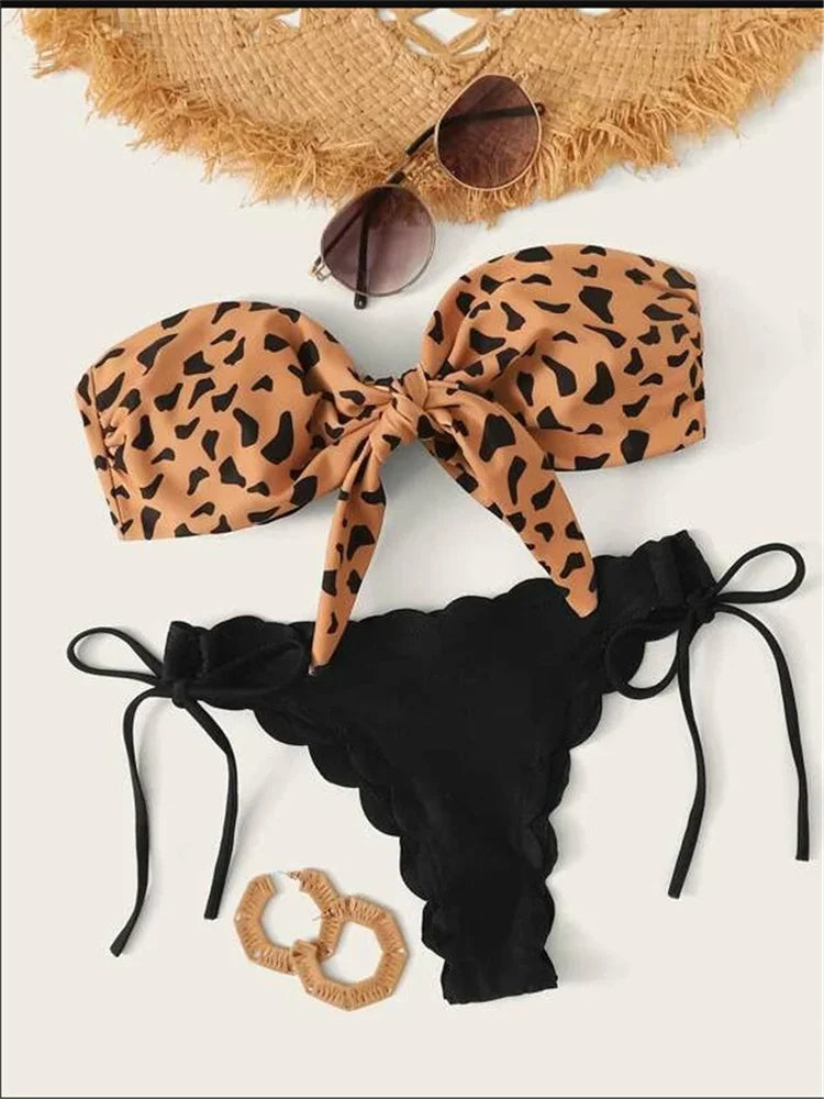 Women's Lace-Up Bikini