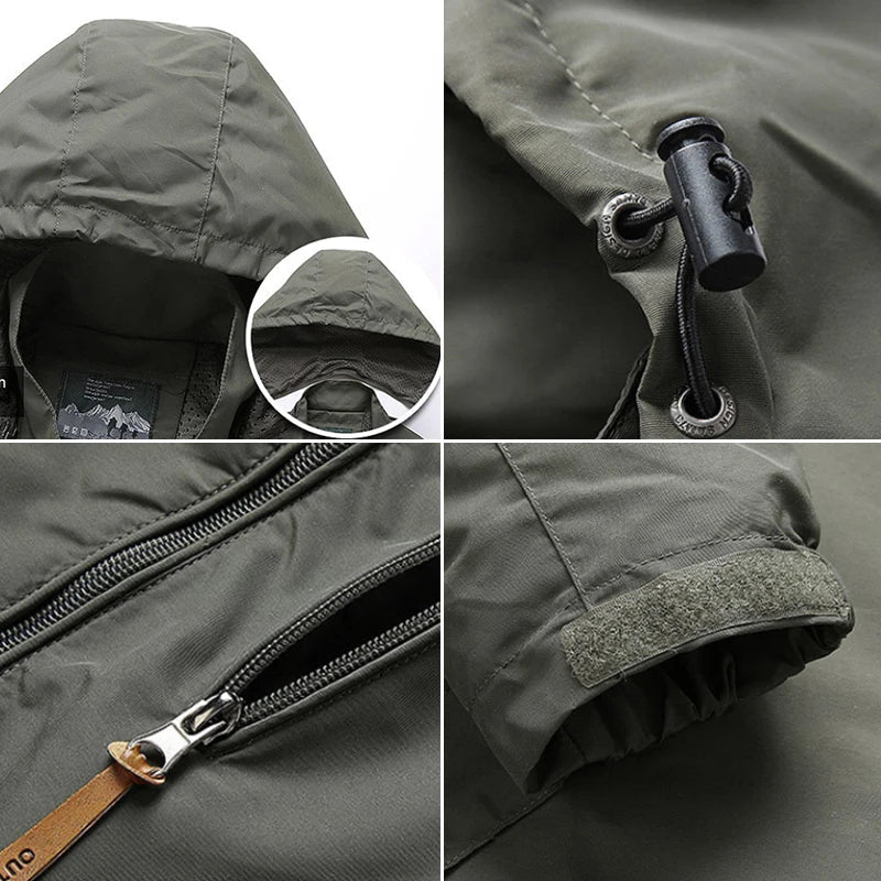 Men’s Tactical Waterproof Windbreaker
