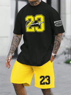 Digital Print Crewneck Tracksuit Set