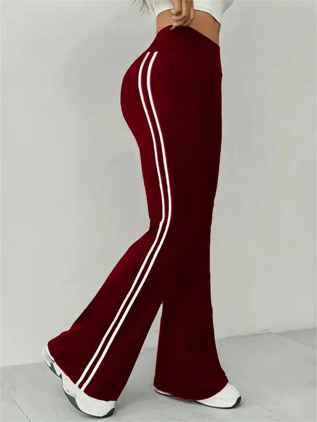 DOHTIH Patchwork Micro-Flare Trousers