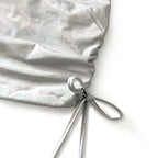 Non-Woven Construction Polyester Solid Crop Top