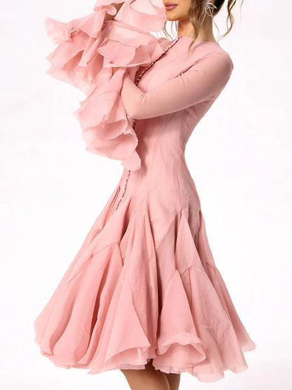 Sweet Ruffles Knee-Length Dress