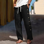 Linen Drawstring Beach Trousers
