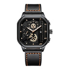 Yolako Square Leather Quartz Watch