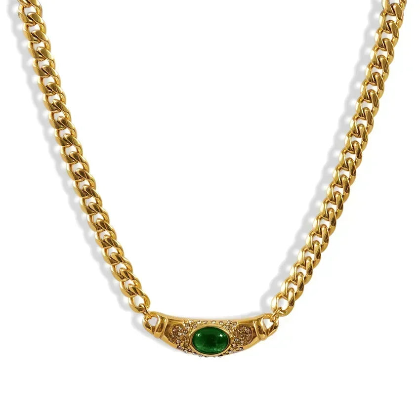 Crystal Choker Chain Necklace