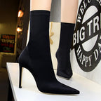 Silk Sock Heels