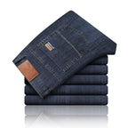 Ice Silk Stretch Straight Jeans