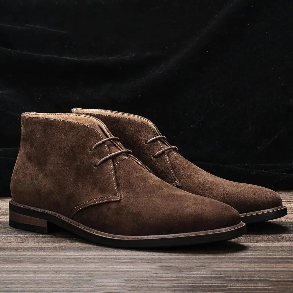 Retro Synthetic Desert Boots