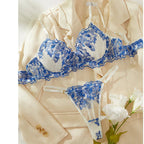 Floral Lace Bra Set