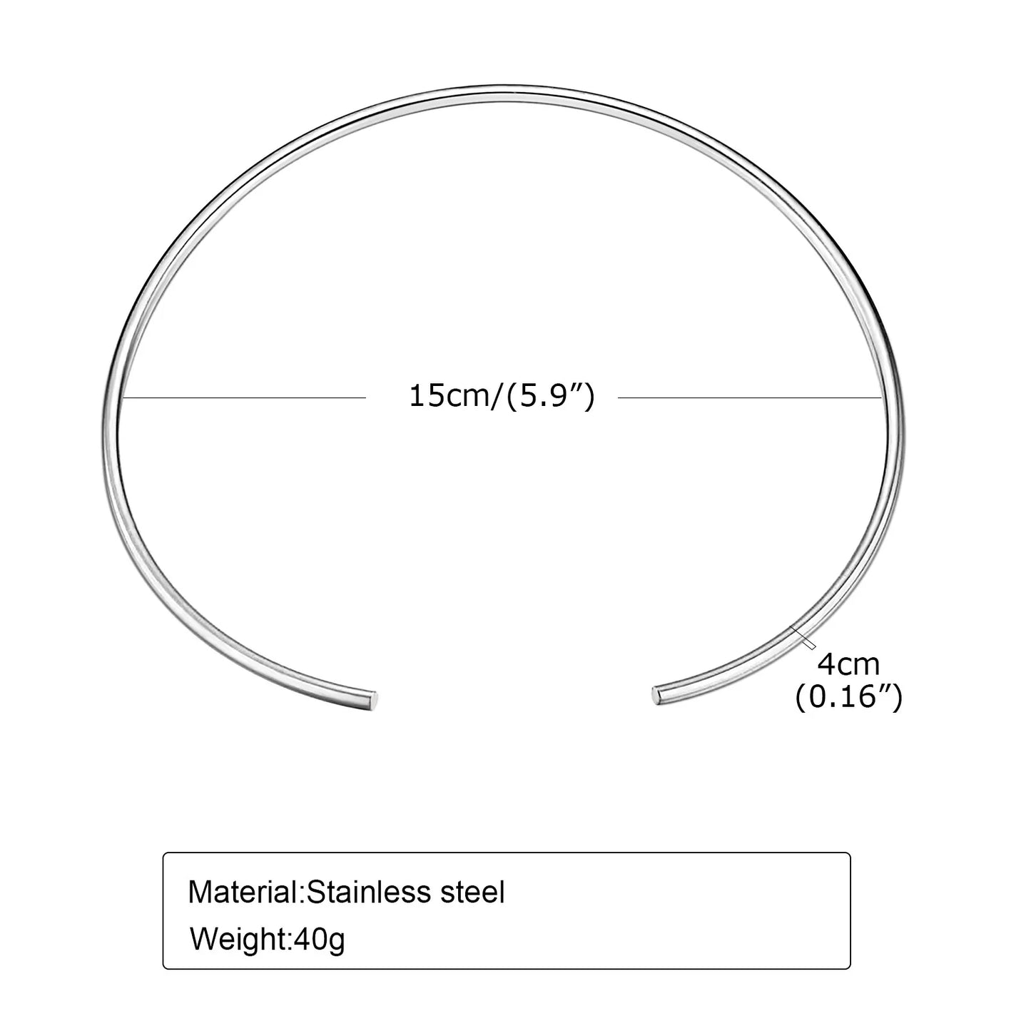 Open Collar Choker Necklace