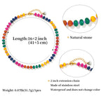 Rainbow Gemstone Choker Necklace