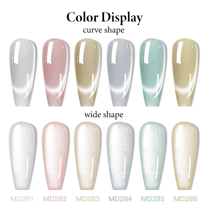 Moonlight Cat Magnetic Gel Nail