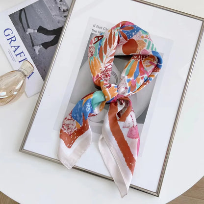 High-End Small Silk Scarf