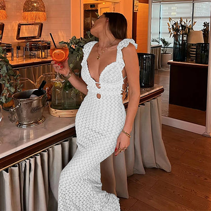 Sleeveless Backless Evening Dress