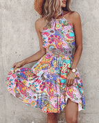Irregular Printed Summer Dress