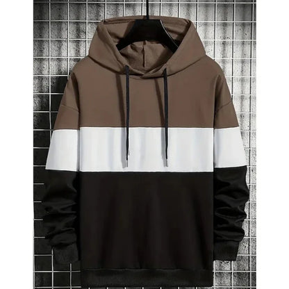 3D Color Block Hoodie
