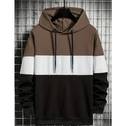 3D Color Block Hoodie