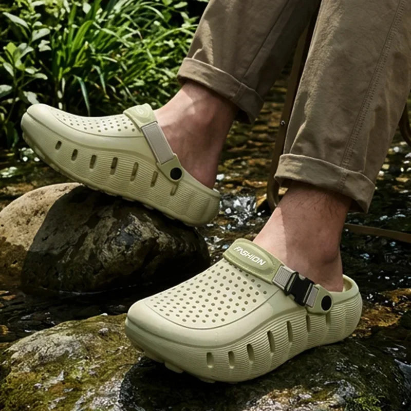 Patchwork EVA Water Clogs